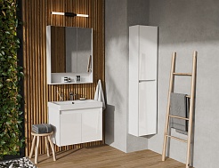 Акватон Мебель для ванной Сканди Doors 70 белая – фотография-3