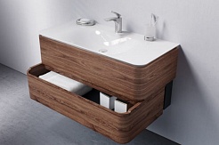 Am.Pm Мебель для ванной Sensation 100 орех, текстурированная – фотография-14