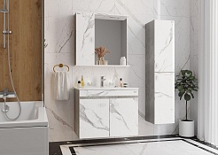 Onika Мебель для ванной Марбл 75.02 подвесная мрамор/камень бетонный – фотография-8