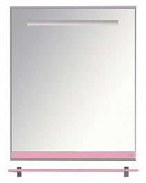 Misty Зеркало для ванной Джулия 65 розовое – фотография-1