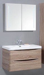 BelBagno Мебель для ванной ANCONA-N 900 Rovere Bianco, подсветка – фотография-1