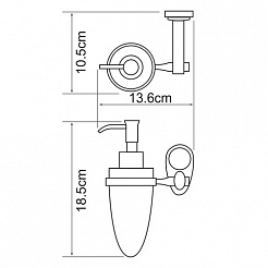 WasserKRAFT Дозатор для жидкого мыла "Main K-9299" – фотография-3