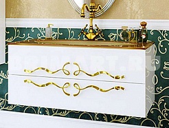 Clarberg Мебель для ванной "Due Amanti 120" ручки золото – фотография-3