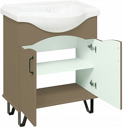 Runo Мебель для ванной Марсель 65 бежевая – фотография-3