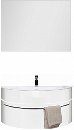 De Aqua Мебель для ванной Эскалада 117, зеркало Алюминиум – фотография-1