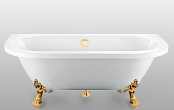 Magliezza Акриловая ванна на лапах Elena (168,5х78) ножки золото – фотография-1