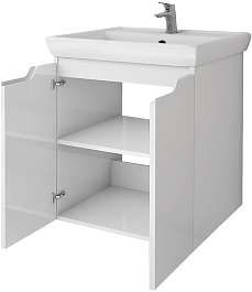 Dreja Мебель для ванной Q Plus (D) 55 белая – фотография-10