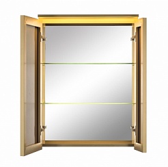 De Aqua Зеркало-шкаф для ванной Алюминиум 70 (AL 503 070 G) золото – фотография-4