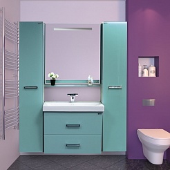 Misty Зеркало для ванной Джулия 85 голубое – фотография-3