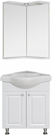 Runo Мебель для ванной Классик 65 угловая белая – фотография-1