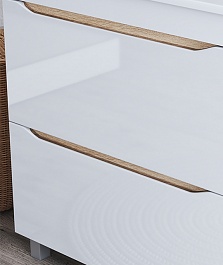 Vigo Мебель для ванной Grani 750-0-2 белая/дуб сонома – фотография-6