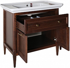 ASB-Woodline Мебель для ванной Гранда 85, шкафчик, антикварный орех – фотография-5