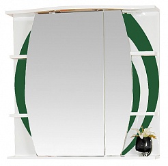 Misty Зеркальный шкаф Каролина 70 R зеленое стекло – фотография-1