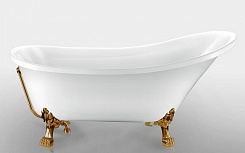Magliezza Акриловая ванна на лапах Vittoria (162.5х69,5) ножки бронза – фотография-1