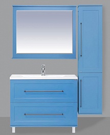 Misty Зеркало для ванной Марта 100 голубое – фотография-2