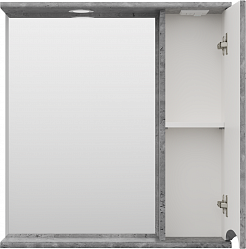 Misty Зеркальный шкаф Атлантик 80 R серый камень – фотография-3
