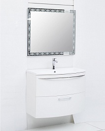 De Aqua Мебель для ванной Лонг 90, зеркало Тренд – фотография-12