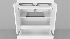 Velvex Мебель для ванной напольная Klaufs 60 белая, 1 ящик – фотография-5