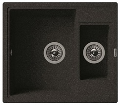 Florentina  Мойка гранитная Липси 580К черный – фотография-1