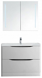 BelBagno Мебель для ванной напольная ANCONA-N 1000 Bianco Lucido, подсветка – фотография-1