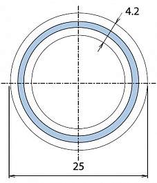 ФД Пласт Труба PPR PN 20 Дн-25 х 4.2 мм (арм. AL) PREMIUM, серая – фотография-2