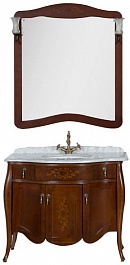 Demax Мебель для ванной "Версаль NEW 110" сerezo закрытая (173340) – фотография-1