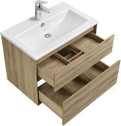 Акватон Мебель для ванной Либерти 75 дуб эльвезия – фотография-8