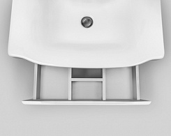 Am.Pm Мебель для ванной Like 80 L, подвесная, белый глянец, венге – фотография-16