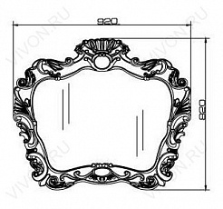 Demax Мебель для ванной "Афины 120" черная/золото (171626) – фотография-3