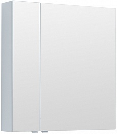 Aquanet Зеркальный шкаф Алвита New 80 белый матовый – фотография-1
