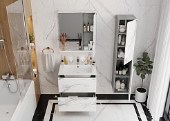 Onika Мебель для ванной Марбл 65.13 подвесная мрамор/камень бетонный – фотография-9