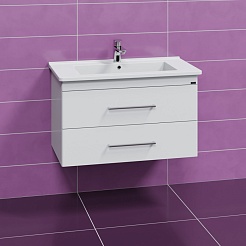 СанТа Мебель для ванной Вегас 85 подвесная белая – фотография-6