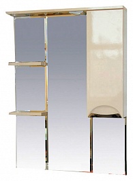 Misty Зеркальный шкаф Жасмин 75 R бежевый, эмаль – фотография-1