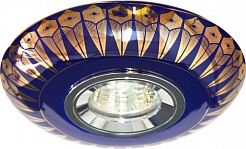 Feron Встраиваемый светильник С2727 золото, синий – фотография-1