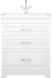 Corozo Мебель для ванной Каролина 70 Z3 Фостер белая – фотография-3