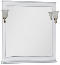 Aquanet Зеркало Валенса 100 белое (180290) – фотография-1