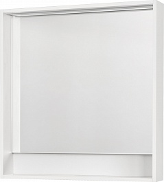 Акватон Зеркало Капри 80 белый – фотография-1