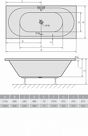 Alpen Акриловая ванна Viva B 185x80 – фотография-3