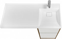 Акватон Мебель для ванной Лондри 40 R дуб рустикальный/белая – фотография-3