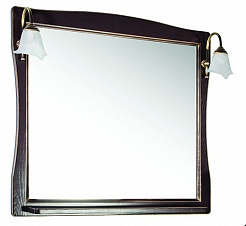 ASB-Woodline Зеркало для ванной Модена 85 орех, массив ясеня – фотография-1