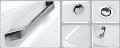 White Wave Стальная ванна "Italica 170" с ручками – фотография-4