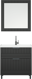 Corozo Мебель для ванной Терра 80 Фостер графит матовый – фотография-1
