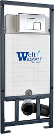 WeltWasser Инсталляция для унитаза Marberg 507 SE CR с клавишей смыва хром глянцевый – фотография-1