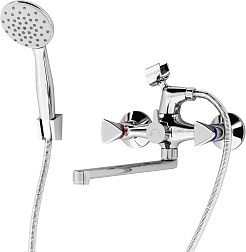 Aringa Смеситель для ванны и душа Арно AR02025CH универсальный хром – фотография-1