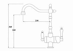 Zorg Смеситель для кухни "Clean Water ZR 326 YF" BR Light – фотография-2