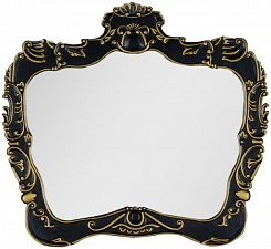 Demax Зеркало для ванной Афины 92 черное/золото – фотография-1