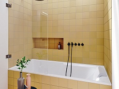 Riho Акриловая ванна STILL SHOWER LED 180х80 R – фотография-2
