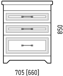 Corozo Мебель для ванной Каролина 70 Z3 Фостер белая – фотография-11