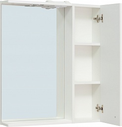 Runo Зеркальный шкаф Римини 65 R белый – фотография-2