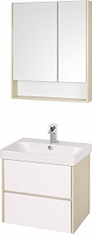 Акватон Мебель для ванной Сканди 70 дуб верона, белая – фотография-1